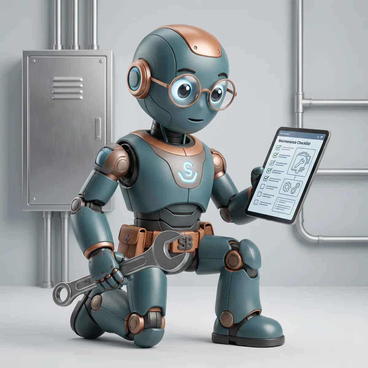 ServiceBuddy mascot dokumenterar produkter på plats